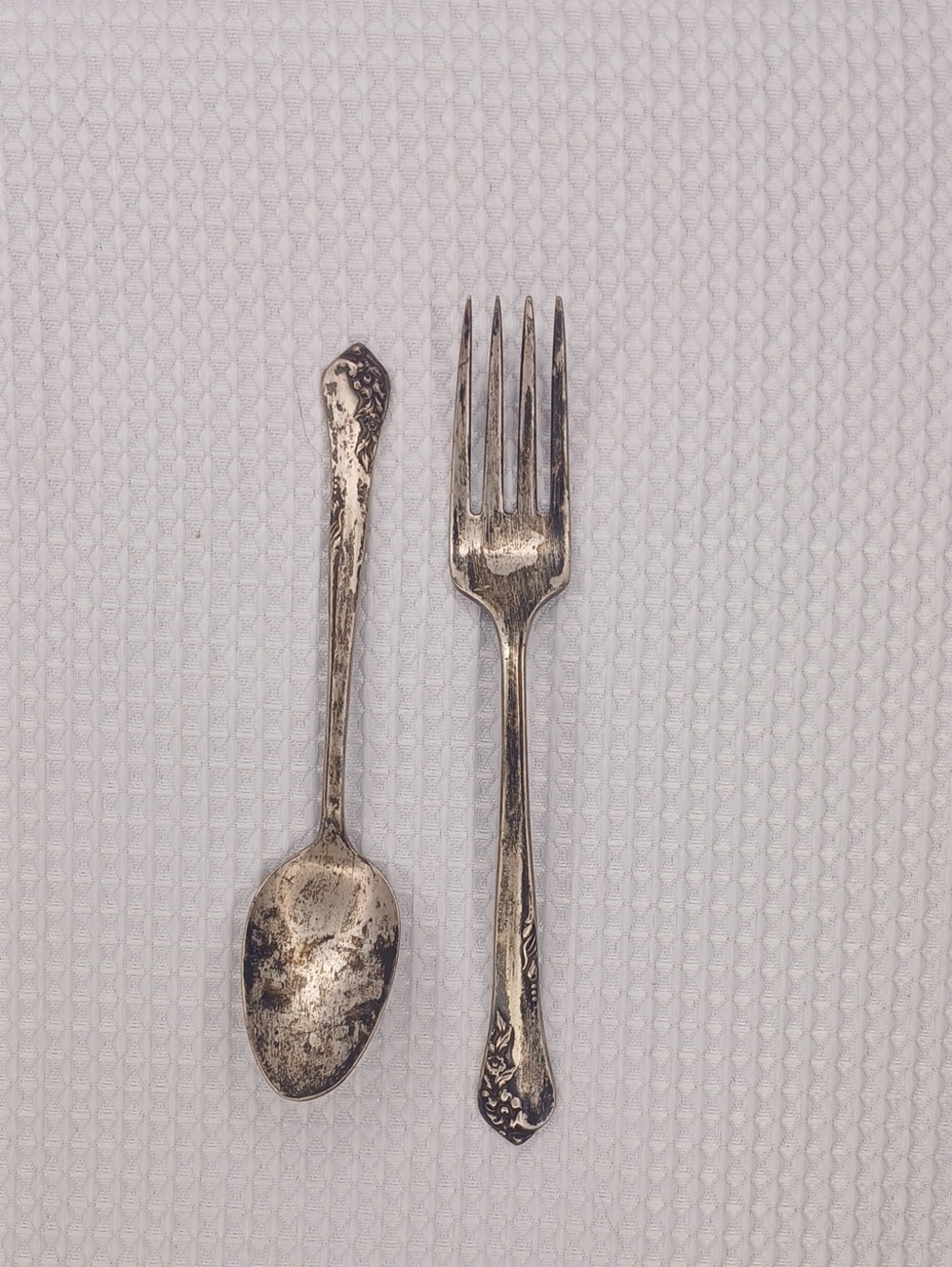 Vintage Oneida Engagement Sterling Silver Small Fork & Spoon Set OFFERS WELCOME!